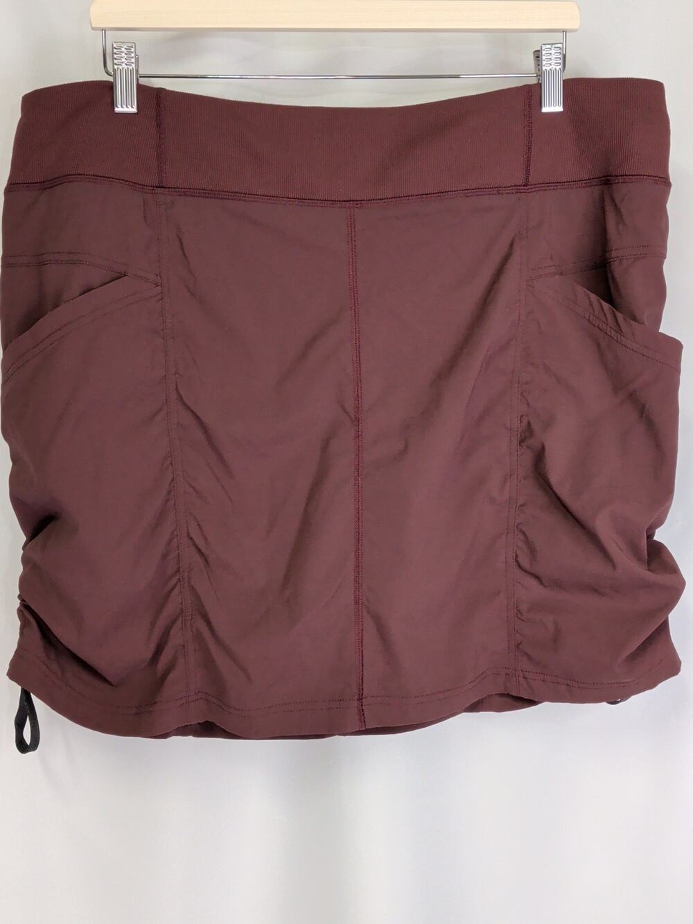 prAna Koen Skort Size XXL Maroon UPF50 built in short